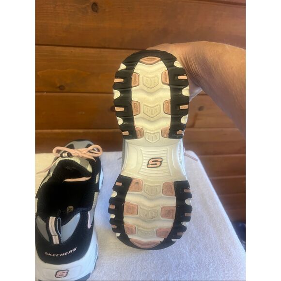 Skechers D'Lites 1.0 running shoes Black/Gray Sz 8 - Picture 4 of 8